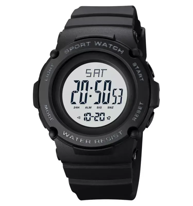 Спортивные наручные часы Skmei 1957 (Черный с белым циферблатом) Винница - изображение 1