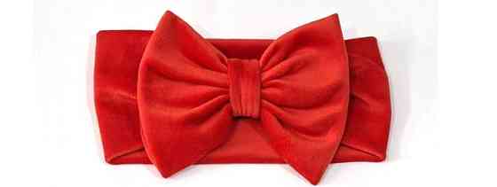 Пов'язка жіноча велюрова червона Київ