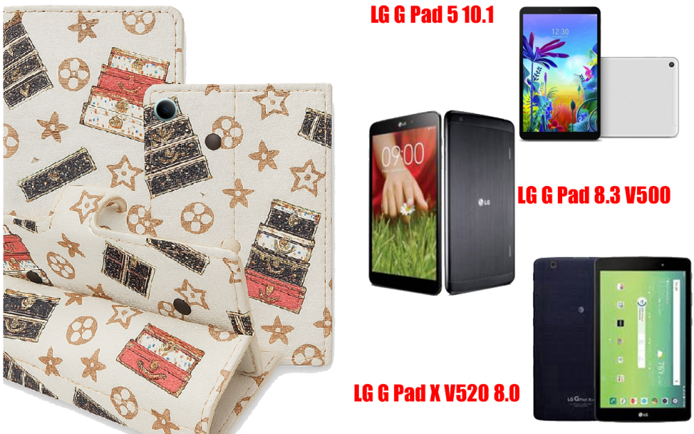 Книга-трансформер для планшета Lg G Pad 5 10.1, Pad 8.3, Pad X 8.0, цвет Black Lyi White Киев - изображение 1