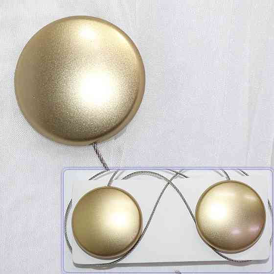 Магніти для штор і гардин (125м) Коло набір 2 шт Злотистий (81-036) Київ