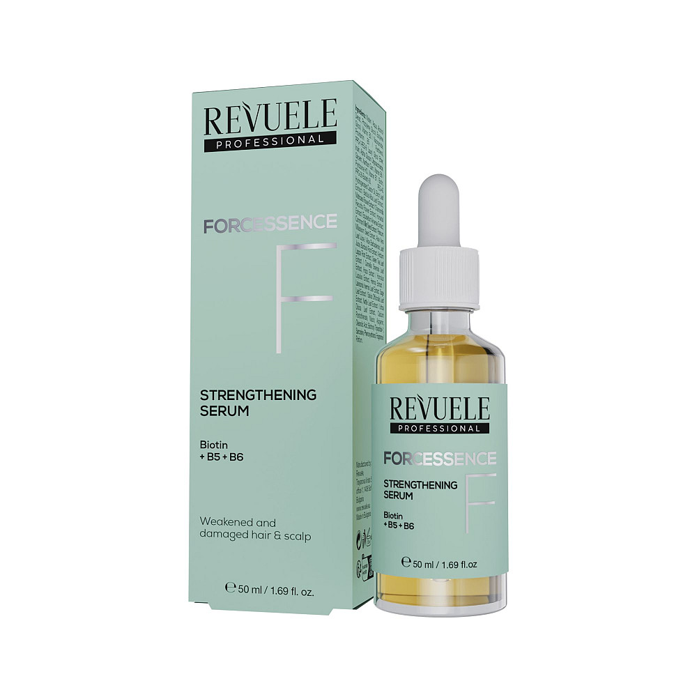 Сыворотка для слабых и поврежденных волос Несмывающаяся Hair Professional Forcessence Strengthening Revuele 50 мл Киев - изображение 2