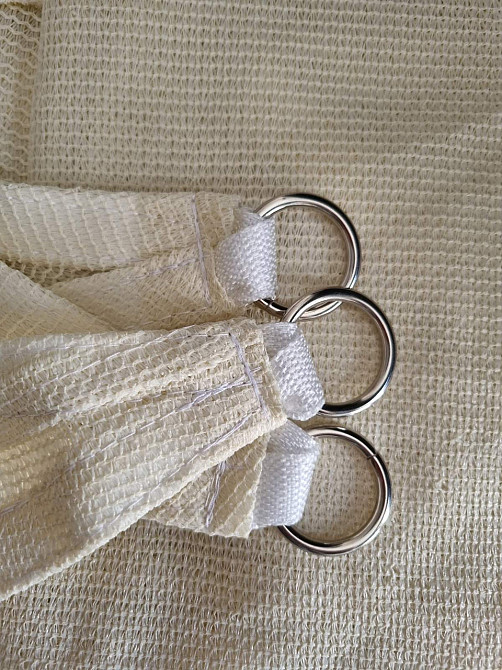 Тент навіс затінюючий прямокутний 4х5м сітка (Молочний) Вінниця - фото 5