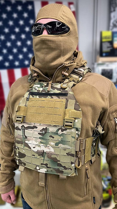 Тактическая плитоноска с системой Molle (без плит) Мультикам Киев - изображение 4