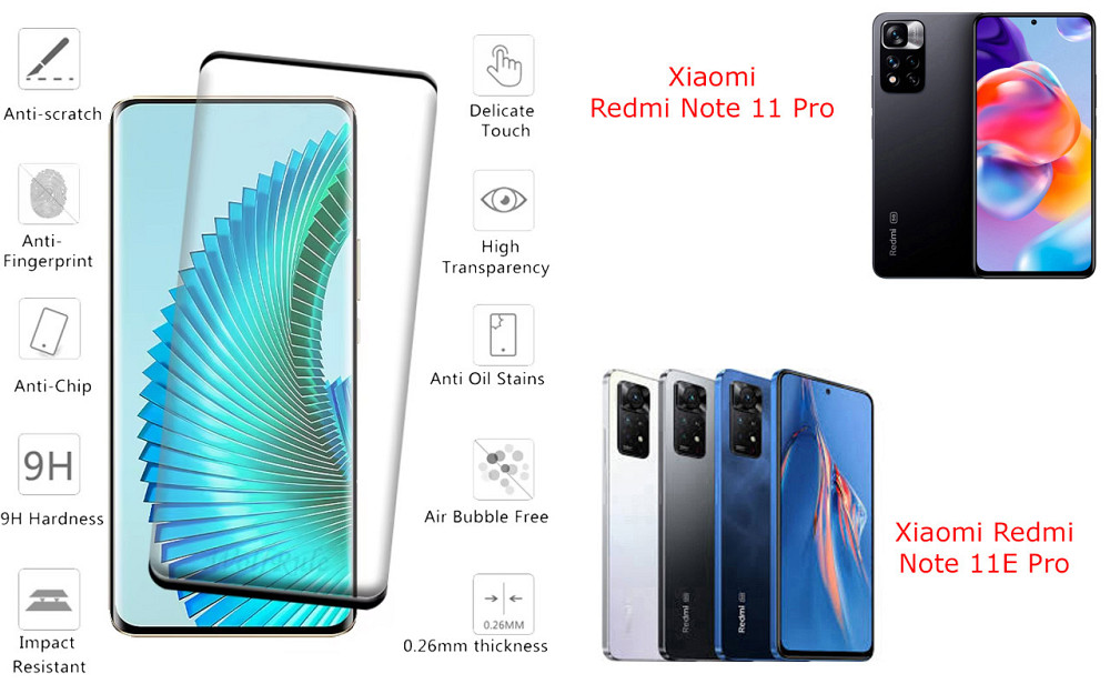 Захисне скло HyperGlass Pro для Xiaomi Redmi Note 11 Pro, Note 11E Pro – максимальна чутливість та захист Київ - фото 2