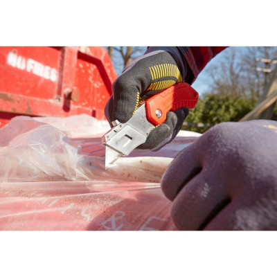 Ніж монтажний Stanley складаний, з висувним лезом для оздоблювальних робіт, 160мм. (0-10-243) Вінниця - фото 11