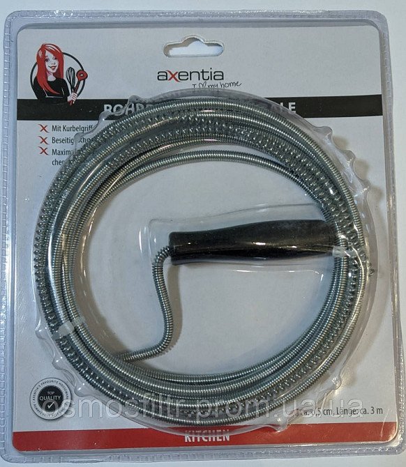 Дріт для чищення труб Axentia 3 м х 5 мм (135140) Київ - фото 1