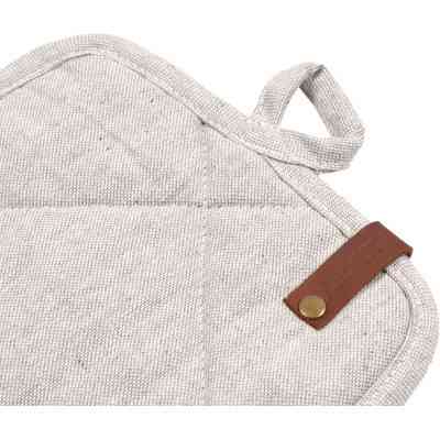 Кухонная прихватка Ardesto Oliver, 20х20 см, 100% хлопок, нап-ч: ватин, серый светлый (ART04OL) Винница