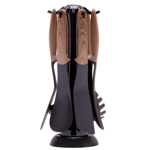 Набір кухонного приладдя 7 предметів:(6шт + підставка) нейлон під дерево 5235 KAMILLE Житомир - фото 1