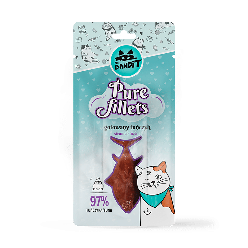 Лакомство для кошек Мистер Бандит Mr.Bandit чистое филе тунца на пару для кошек, 30 г Винница - изображение 1