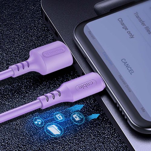 Кабель USB Lightning ColorWay CW-CBUL044-PU 2,4A 1м фіолетовий Житомир