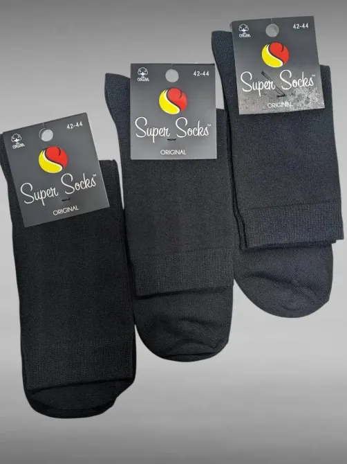 Носки мужские высокие. Классические мужские носки (3шт в уп) SuperSocks art.048 39-42 Киев - изображение 1