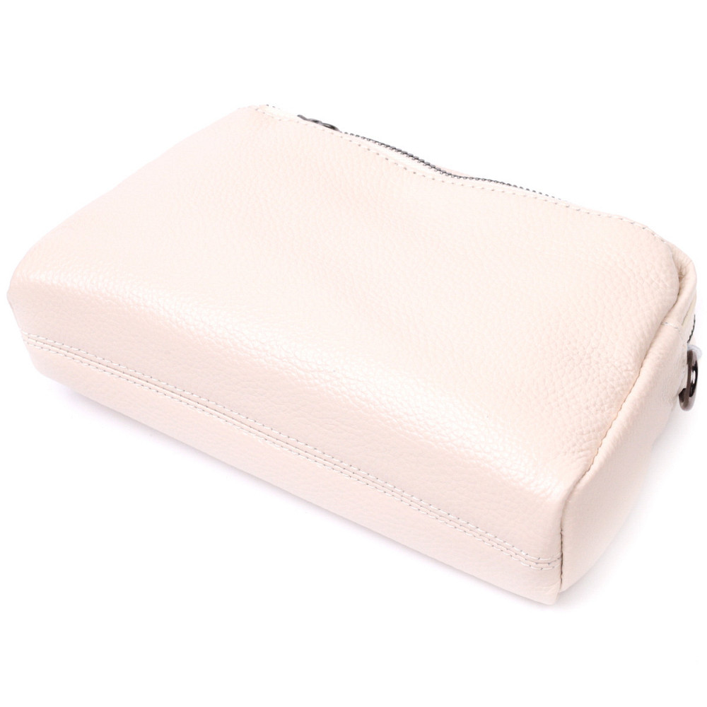 Сумка-клатч для жінок із м'якої натуральної шкіри Vintage 22376 Біла Київ - фото 3