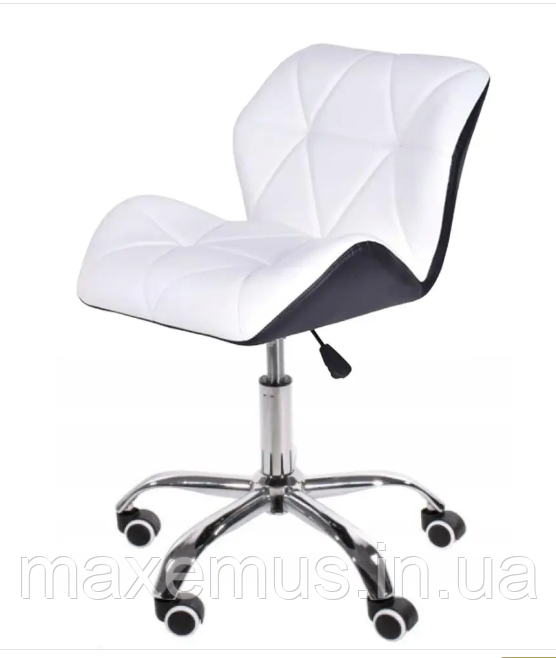 Офисное кресло для работы за компьютером B-531 ортопедическое кресло для дома и офиса чорно белое Мостиска - изображение 6