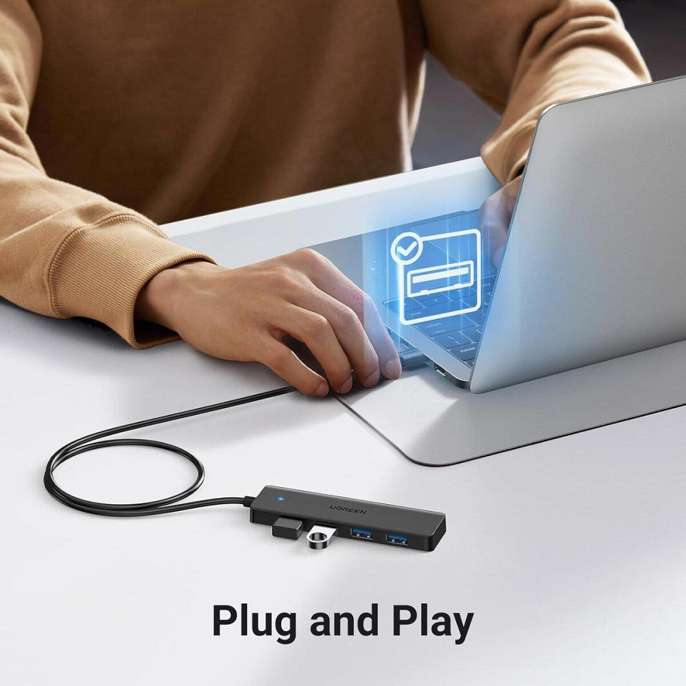 Хаб адаптер перехідник UGREEN 4-Port USB 3.0 Hub UGR-35574 Одеса - фото 5