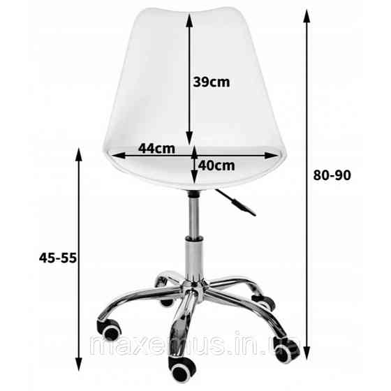 Офисное кресло для работы за компьютером В48 7 ортопедическое кресло для дома и офиса белое с черным Мостиска
