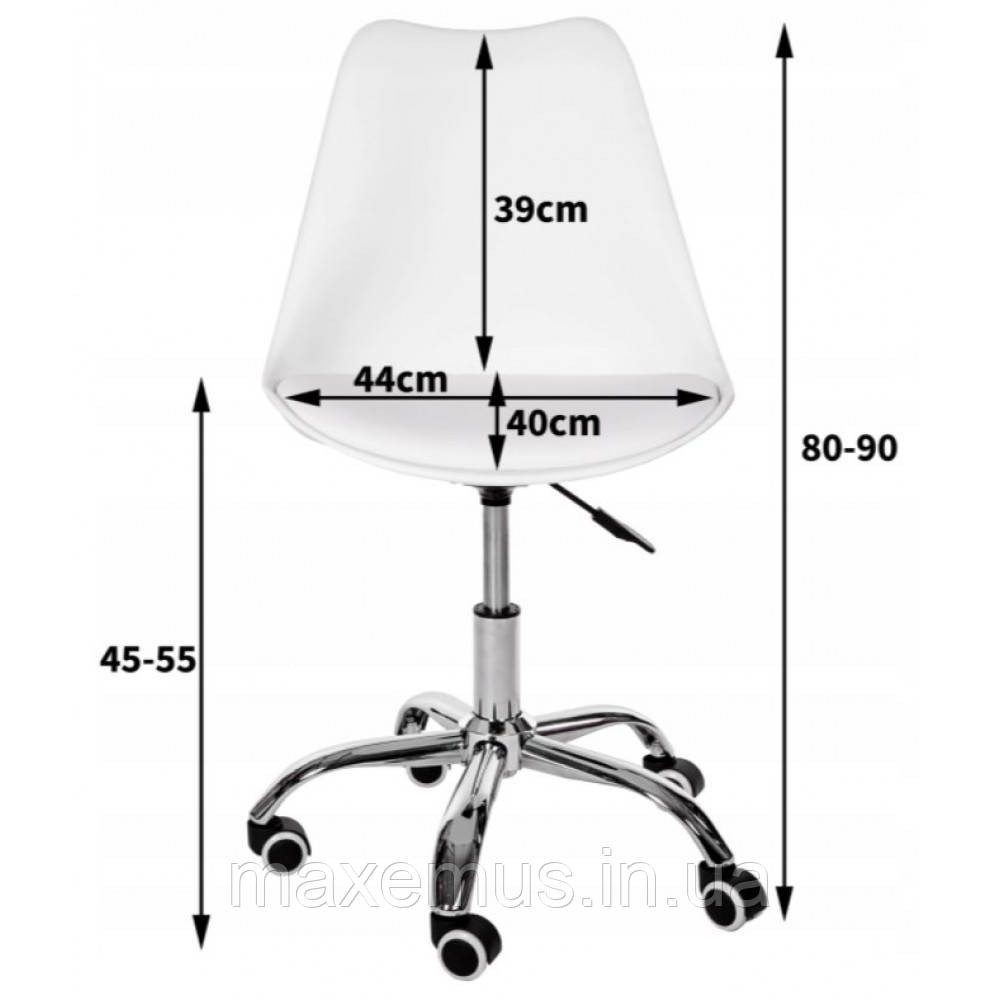Офисное кресло для работы за компьютером В48 7 ортопедическое кресло для дома и офиса белое с черным Мостиска - изображение 2