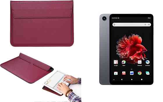 Чехол-конверт VitoCase для ALLDOCUBE iPlay mini 50 Pro, с функцией подставки для планшета Бордовый Киев