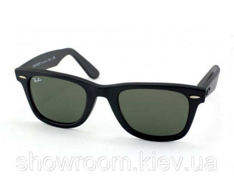 Чоловічі сонцезахисні окуляри у стилі RAY BAN Wayfarer 2140-901 LUX Київ - фото 1