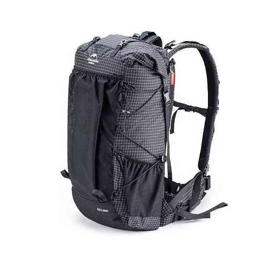 Рюкзак туристичний Naturehike Rock NH19BP095, 60+5 л, графіт в клітинку Київ