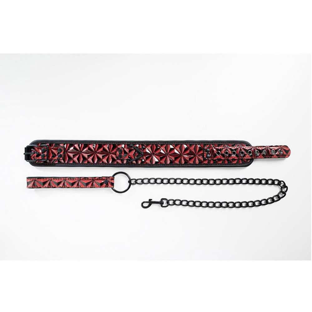 Нашийник Fantasy зі повідцем Collar with detachable leash Sex Aura Київ - фото 5