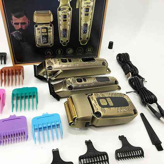 Професійна акумуляторна машинка Акумулятор VGR, Бездротовий акумуляторний тример для стрижки волосся KN-67 Львів