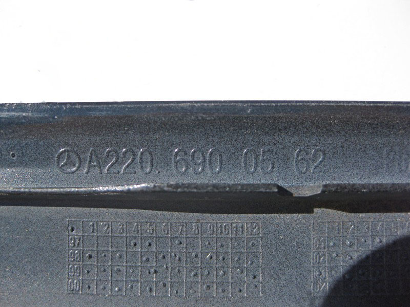 Mercedes-Benz  A2206900562 Молдинг передніх лівих дверей з хромом S-Class W220 Одесса - изображение 3