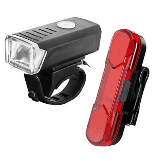 Велосипедний ліхтар на батарейках BSK-HY027-XPG, Мигалка з поворотниками для велосипеда SU-97 Івано-Франківськ