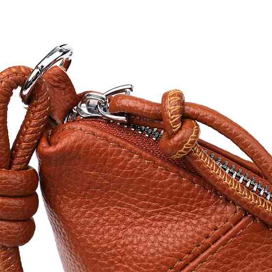 Полукруглая женская сумка из натуральной кожи Vintage 22934 Коричневый Киев
