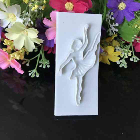 Молд із силікону Балерина 70 мм сірий Київ