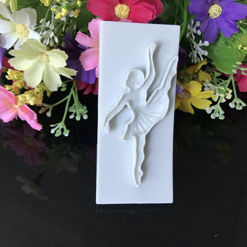 Молд із силікону Балерина 70 мм сірий Київ - фото 6