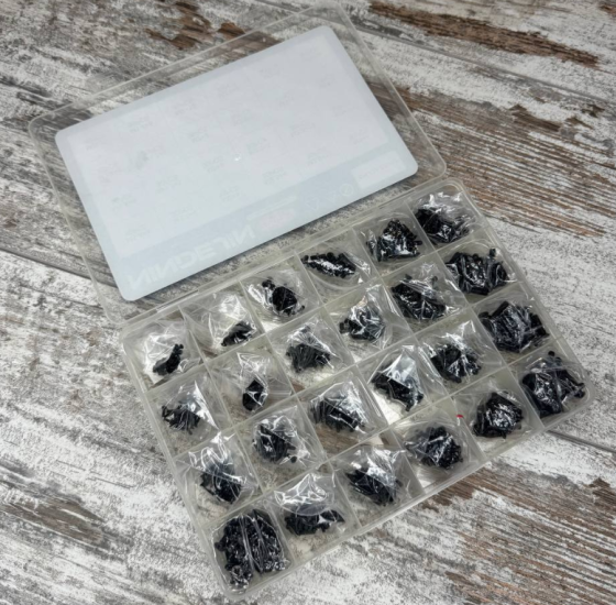 Набор винтов потайных для ноутбуков и электроники M1.4–M3, 720 шт, микровинты Киев