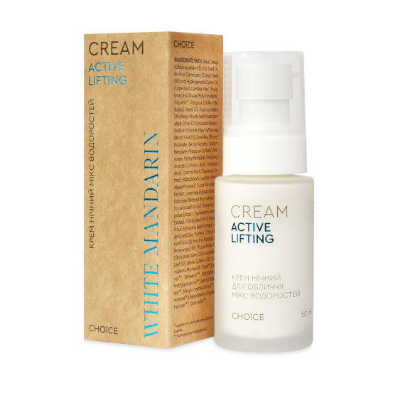 Нічний крем Мікс водоростей ACTIVE LIFTING White Mandarin 50 мл Київ