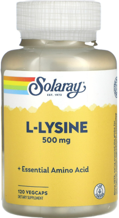 L-лізин Solaray L-Lysine 500 мг 120 капсул Київ