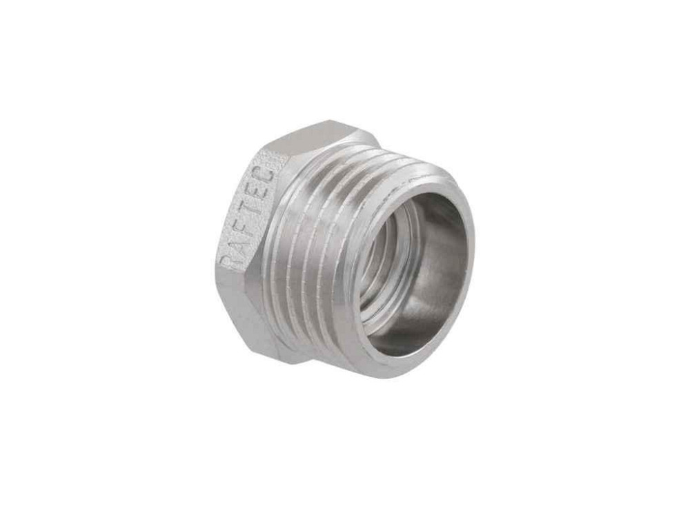 Футорка 1/2 Зх1/4 В латунь, ЗВ, DN15х8, никель, F01001 ТМ RAFTEC Киев - изображение 1