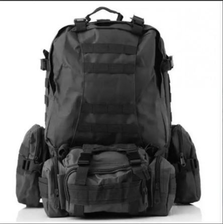 Рюкзак Тактичний за підсумками B08 Black 55L Одеса
