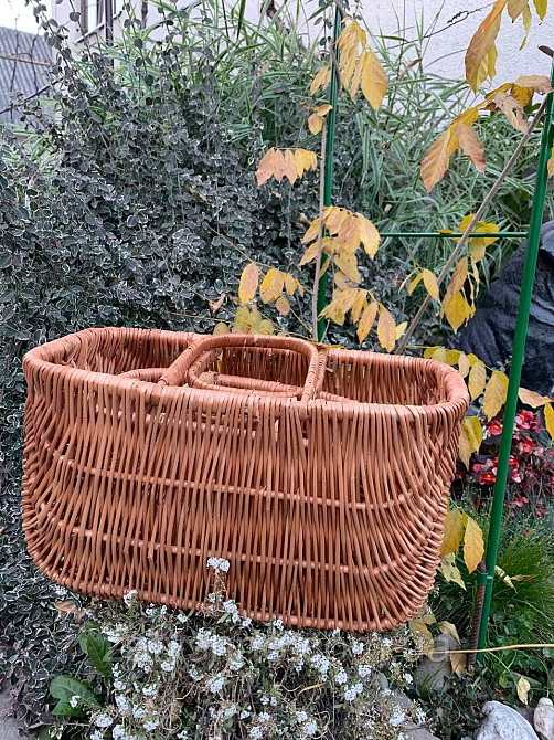 Набор корзин сумок плетеных кофейных Киев - изображение 7