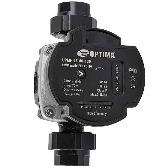 Насос циркуляционный энергосберегающий Optima PRIME UPMH 25-80AUTO 130мм + гайки (000027878) Киев