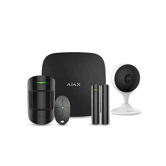 Комплект бездротової сигналізації Ajax StarterKit black + IP-відеокамера 3 Мп IMOU Cue 2 (IPC-C32EP) (2.8мм) з Wi-Fi Київ