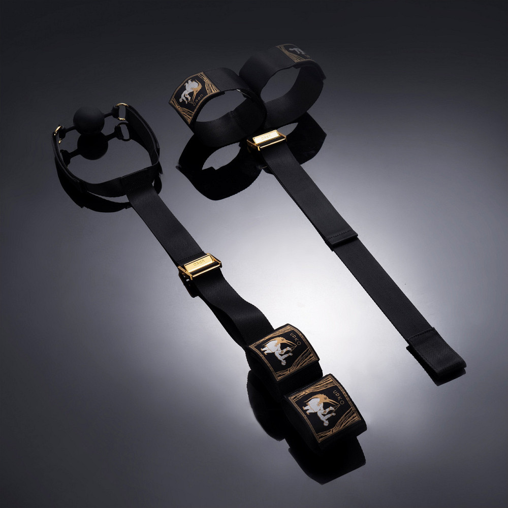 Бандажний набір UPKO зі змінними кляпами (кулька, ялинка, кістка) Hogtie Bondage Gear With Mouth Gags Sex Aura Київ - фото 7