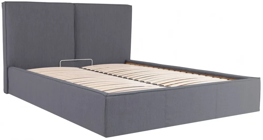 Кровать Delhi Comfort 140 х 190 см Мисти Dark Grey С подъемным механизмом и нишей для белья Темно-серый Киев - изображение 2