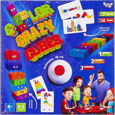 Настільна гра Danko Toys Color Crazy Cubes (укр.) (CCC-02-01U) Вінниця
