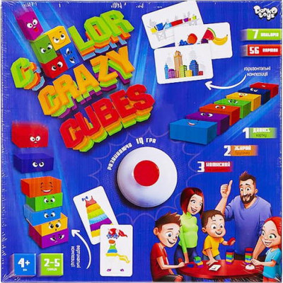 Настільна гра Danko Toys Color Crazy Cubes (укр.) (CCC-02-01U) Вінниця - фото 2
