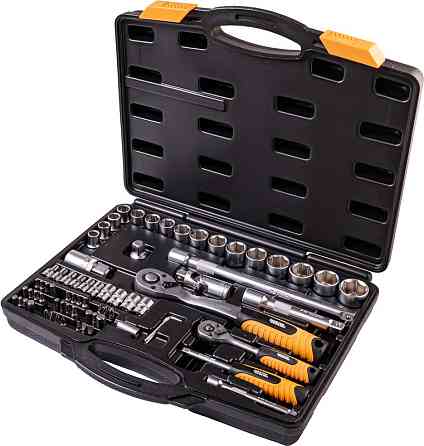 MASTERTOOL Набір інструментів MASTERTOOL PROFI ¼"&½" 72 шт 4-13 мм 10-27 мм CrV50BV30 протиудар Київ
