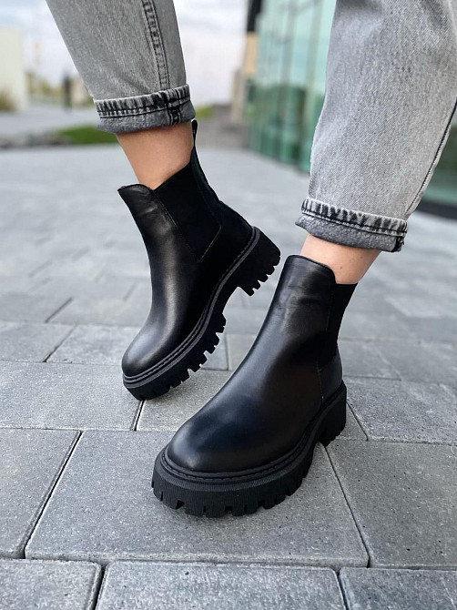 Без бренда Черевики жіночі GREMMY 604/1 чорні (зима, шкіра натуральна) (4858) 37 Коломия - фото 8