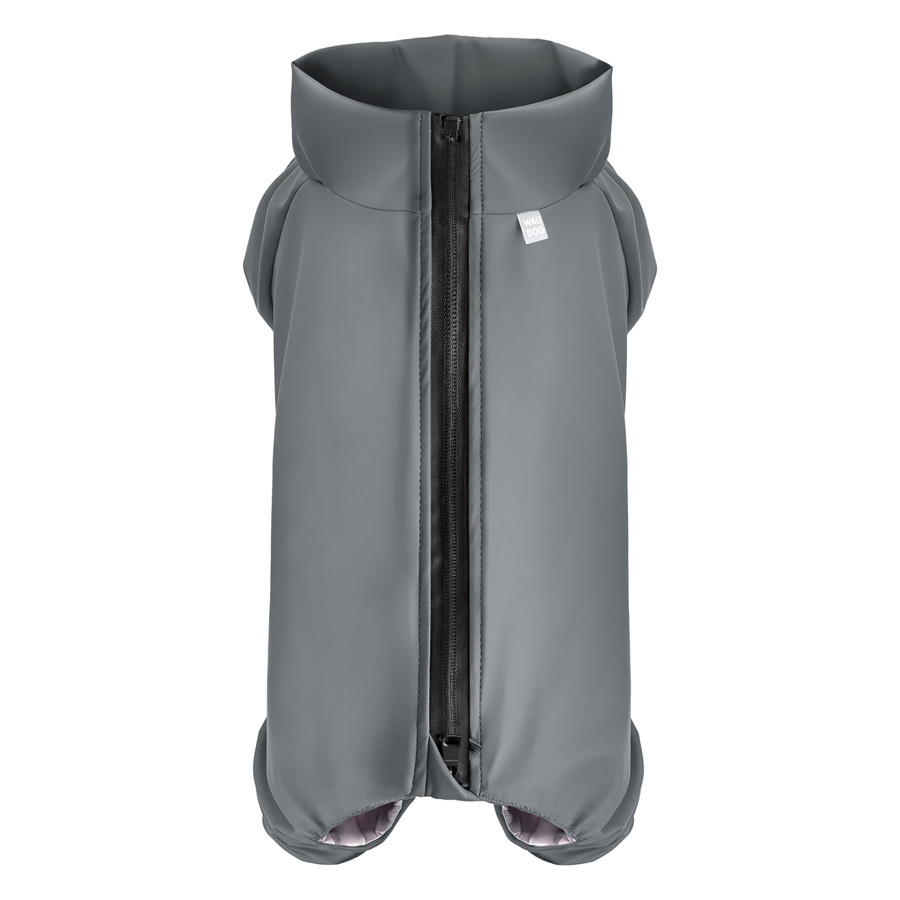 Дощовик для собак WAUDOG Clothes, водонепроникний, S30, В 57-59 см, С 44-46 см, сірий Київ - фото 2