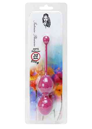 Вагинальные шарики - Silicone Kegel Balls Dark Pink, 32 мм, 200 г Sex Aura Киев