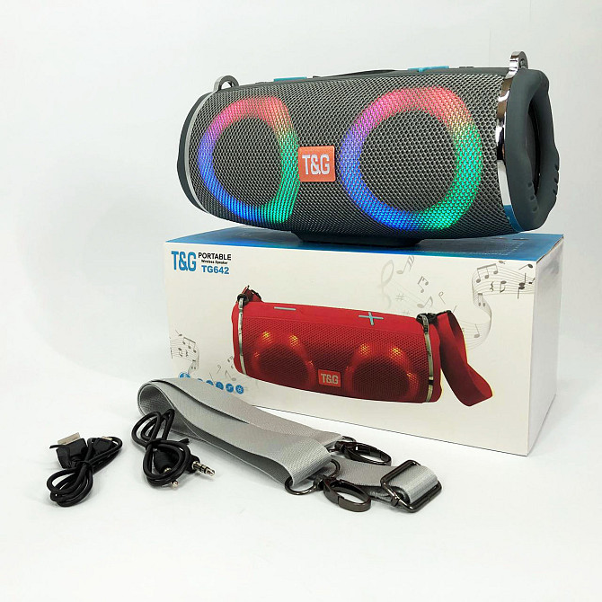 Bluetooth колонка с освещением TG642, Bluetooth колонка с хорошей батареей Блютуз-колонка usb-портом PA-38 Львов - изображение 3