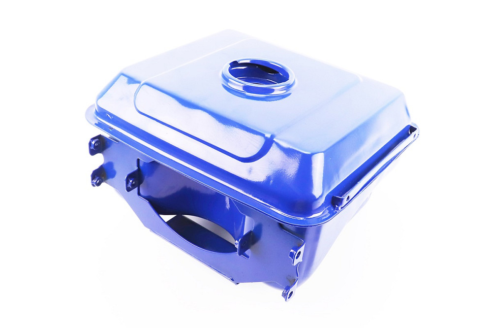 Бак паливний R190N, 270x210x165mm, потайна горловина, отвір під кран паливний, СИНІЙ Київ - фото 1