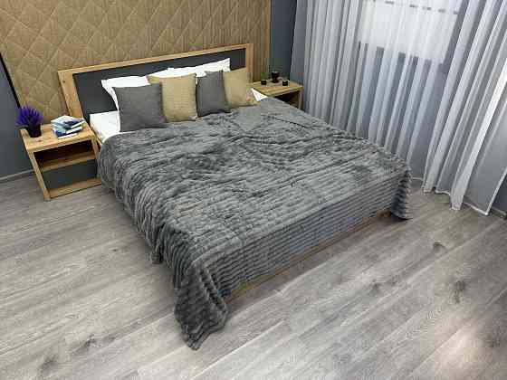 Плед-покрывало полоска Шарпей 200х230 см (+-5см) Серый (87-105) Киев