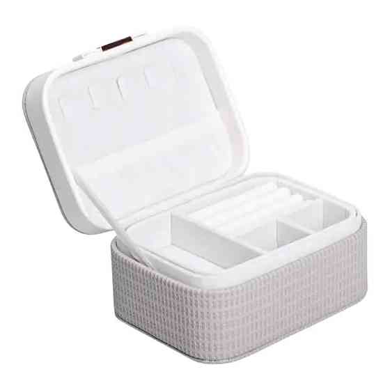 Скринька для прикрас з еко шкіри 15.5×11.5×8.5 ​​органайзер для ювелірних виробів HP-5-37BE Коломия